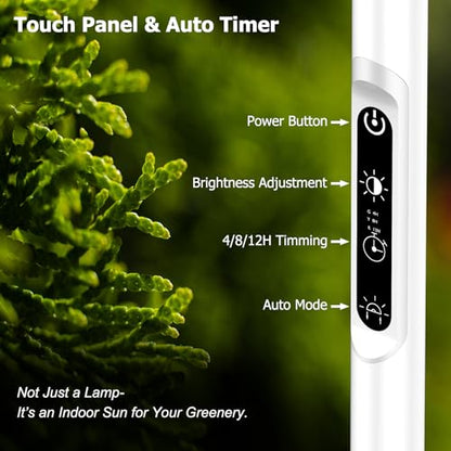 STERREN LED Grow Lights, Plant Floor Lamp for Indoor Growing - color: White