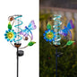 Solar Rain Gauge Outdoor, Dragonfly Rain Gauges for Yard - color: Blue Dragonfly