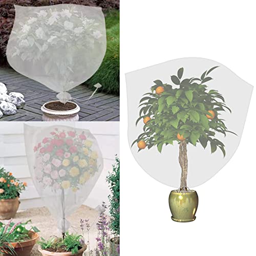 Agfabric Bird Netting 30" Hx60 W Garden Netting Insect Pest Barrier,Plant Cover Fruit Tree Netting Mesh Protection Bag with Zipper,White - size: 30"x60"