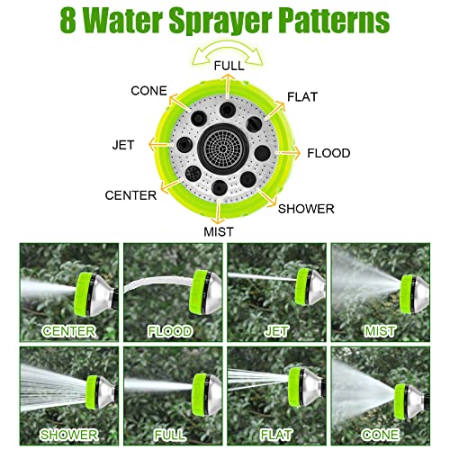 Upgraded Dog Wash Hose Attachment, 8-in-1 Sprayer Mode Garden Hose Nozzle
