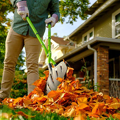 Earthwise 50002 Gator Grabber Telescoping Leaf Clean-Up Tool, Green/Black - style: Gator Grabber