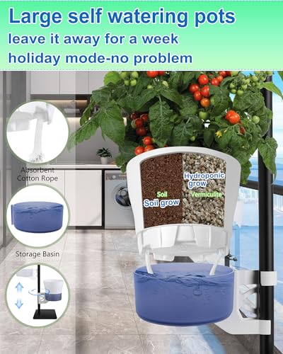 Indoor Plant Hydroponics Growing System Tower Kit with Grow Light (Large) - size: 20 inch