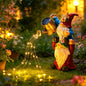 Brightown Solar Garden Gnomes Outdoor Statue with 36 LED Lights - color: Red-White Gnome