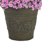 Sunnydaze Arabella 16'' Plastic Planter Pot for Plants, Sable - color: Sable, size: 16 in