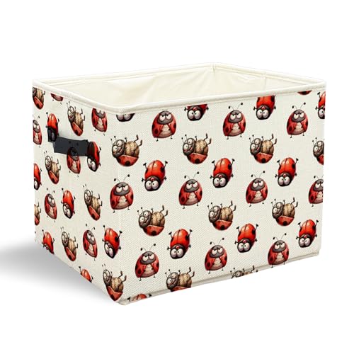 Funny Ladybug Storage Basket Bin - color: Zoon Lady cute