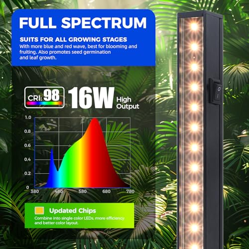 Barrina T5 Grow Lights for Growth, 3FT 16W Yellow, LED Grow Lamp, 8 Packs - color: Yellow, size: 3FT-Black Cover