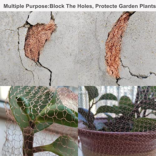Copper Mesh Rodent Control 5in x 32ft, Rustproof, 0.17mm Wire, Double Layer - size: 5in x 32ft