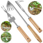 3 Pack Weed Puller Tool, Stainless Steel Crack Weeder Tool, Uprooting Weeding Tool, Paving Brick Moss Removal, L-Shape Gardening Crack Sickle Lawn Edger and Driveway Weeding Tools Gardening