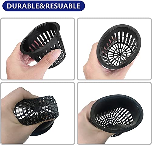 Mesh Net Cup 3 Inch 15-Pack Heavy Duty Nursery Pot Garden Pots for Plants