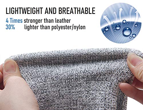 2 Pairs Arm Protection Sleeves, Cut Resistant Sleeves Level 5 Protection, Slash Resistant Safety Arm Guards