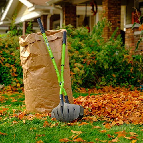 Earthwise 50002 Gator Grabber Telescoping Leaf Clean-Up Tool, Green/Black - style: Gator Grabber