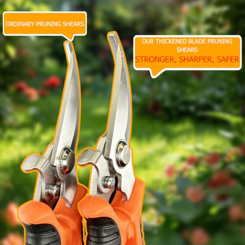 4-Pack Multifunctional Garden Scissors Set-BIDMLI Stainless Steel Pruning &Floral Shears with One-Piece Handle Blades for Tree Pruning, Flower Trimming, and Fruit Picking Tasks at Home&Garden Tool. - style: BIDMLI01