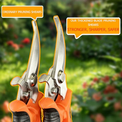4-Pack Multifunctional Garden Scissors Set-BIDMLI Stainless Steel Pruning &Floral Shears with One-Piece Handle Blades for Tree Pruning, Flower Trimming, and Fruit Picking Tasks at Home&Garden Tool. - style: BIDMLI01