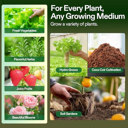 VIVOSUN Complete Nutrient System Starter Kit, for Indoor Growers