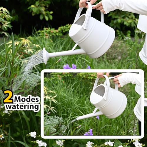 1 Gallon Watering Can for Plants - color: Light Gray