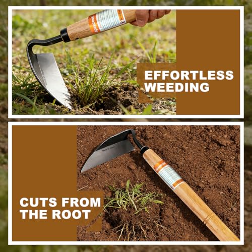 Weeding Hoe Sharp Durable bladeEffortless and efficient Weeding