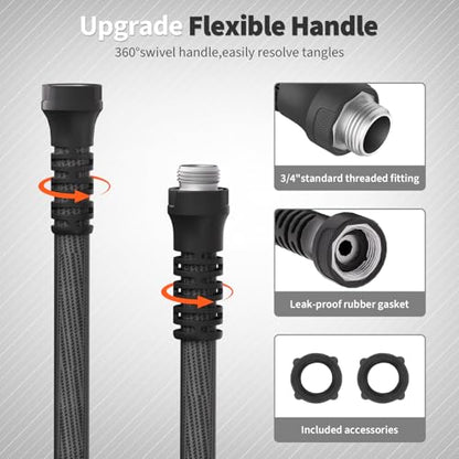 25 FT Garden Hose 5/8",Flexible Water Hose,Lightweight - size: 25ft