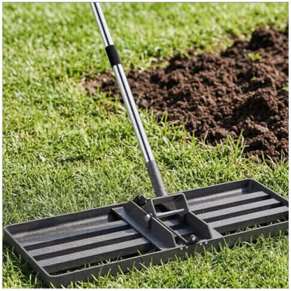 Lawn Leveling Rake 30x10, 6.2FT Heavy Duty Yard Leveler for Dirt & Soil