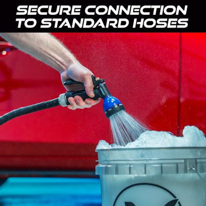 VIKING Garden Hose Nozzle with 8 Spray Patterns for Washing Cars - style: 8 Pattern Hand Control