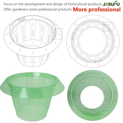 10 Pack Slug Collars for Plants - color: Green 10 PCS