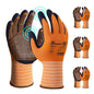 Schwer 3/6/12 Pairs Safety Work Gloves, MicroDot Abrasion & Grip, LT5619, L - size: Large