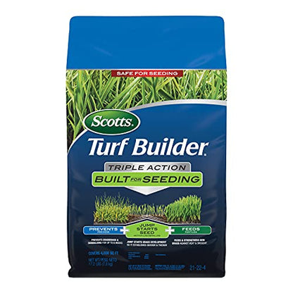 Scotts Turf Builder Triple Action Built for Seeding, 17.2 lbs. - size: 4,000 sq. ft., style: Triple Action