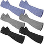 JenPen 3 Pairs Arm Sleeves Cut Resistant Level 5 - color: Black, Gray, Blue, size: Medium