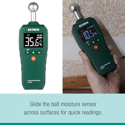 Extech MO57A Pinless Moisture Meter, Spherical Sensor, 4 in Depth - color: MO57A