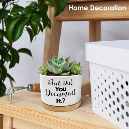 But Did You Document It Funny Plant Pots Succulent Planters - color: Style C