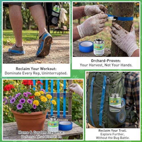 3 Pack Sticky Coating Insect Trap with Brush and 3 Pcs Blue Tapes