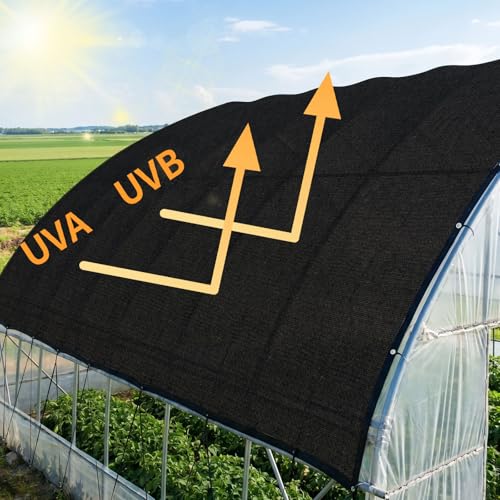 40% Shade Cloth 5×16FT HDPE Mesh Net with Grommets for Garden - color: 40%Black, size: 5×16FT