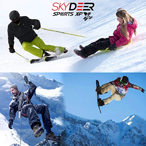 SKYDEER 3M Thinsulate Thermal Winter Work Gloves with Windproof Premium Genuine Deerskin Suede Leather (Unisex SD8671T) - color: Sd8653t, size: Large