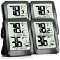 AyayaBoss 4 Pack Room Thermometer Indoor Hygrometer