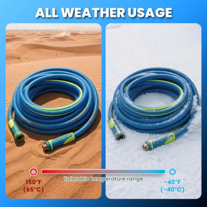 Garden Hose 50ft x 5/8", Heavy Duty Water Hose, Kink Resistant - color: Blue, size: 50FT