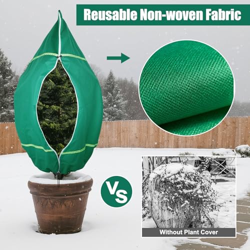 IC ICLOVER Plant Covers Freeze Protection, 47"x71" Frost Blankets, 4 Pack - size: 47"x71", 4-Pack