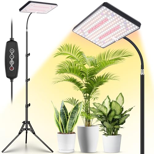 LBW Grow Lights for Indoor Plants, 214 LEDs Full Spectrum Plant Grow Light - size: 1-Head