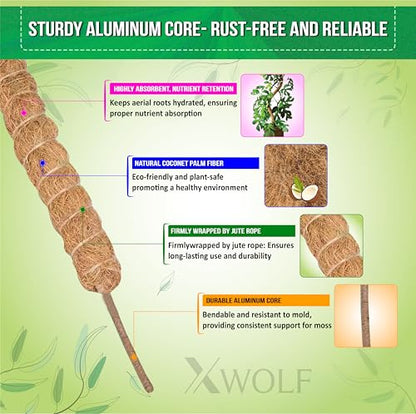 Moss Pole for Plants, 3 Pack of 28,48,63 inches