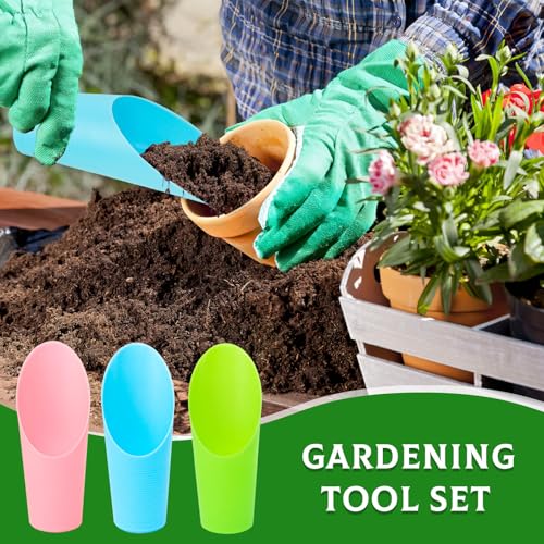 12PCS Plastic Soil Scoop for Indoor Plants, Succulent Garden Tool