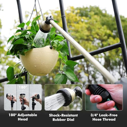 RESTMO Extra Long All Metal Telescoping Watering Wand, 40-70” Garden Wand - size: Extra Long Wand