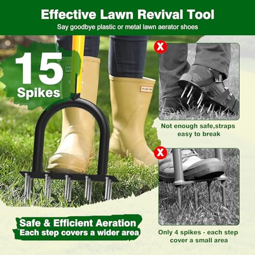 Lawn Aerator Tool - Grass & Soil Aerator for Lawn & Yard Care