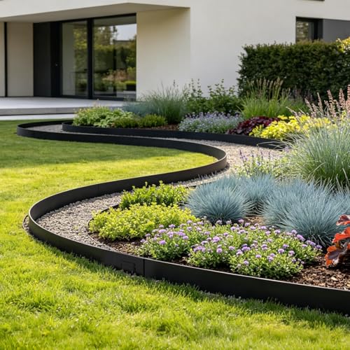 Metal Landscape Edging 10-Pack, 40" L x 4.5" H Black - size: 4.5 Inch 10Pcs