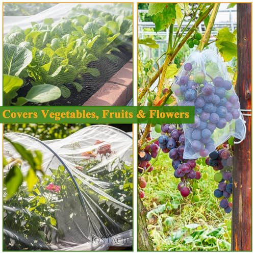 IONTACH 10 X 39 Ft Mosquito Netting for Garden Patio, Green - color: Green, size: 10 X 39ft