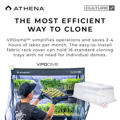 Athena Culture VPDome Propagation Dome Rack Cover for 16 Clone Trays