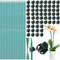 Jetec 110 Pcs 15 Inch Plant Support Kit for Small Orchids, Stakes, Clips