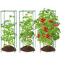 PAMASE 45x14.5x14.5in Square Tomato Cage for Garden, 3 Pack - style: 3 Pack