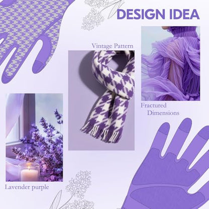 Vgo... Women's Gardening Gloves,Work Gloves,TPE Waterproof Palms, Anti-Slip,Breathable 3D Knit Back(TP1152) - size: Large