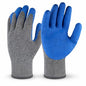 Oman Blue Latex Work Gloves, Double Dipped, XL, 6 Pairs