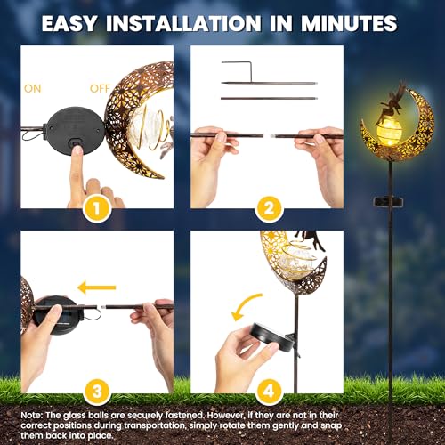 Solar Fairy Lights Outdoor Waterproof, Garden Decor for Outside - size: 1
