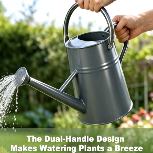 1.5 Gallon Large Watering Can for Outdoor&Indoor Plants - color: Gray