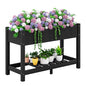 SERWALL Raised Garden Bed with Legs-Black - color: Black, size: 1 pack